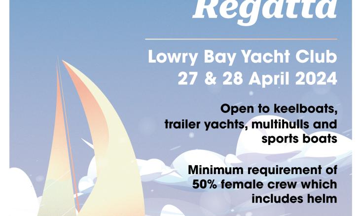 Wellington Women's Regatta 2024 hosted by Lowry Bay Yacht Club on 27 and 28 April 2024.  Open to keelboats, trailer yachts, multihulls and sports boats. Minimum 50% female crew which includes helm. Spinnaker and non-spinnaker divisions. For more information email wwr@lbyc.org.nz