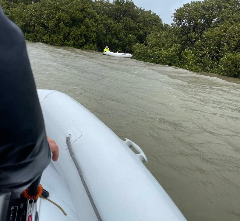 Thomas Fewtrell and two other young Bay of Islands Yacht Club members rescued a boatie from Waitangi River.